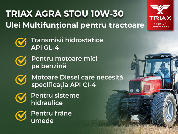 TRIAX Agra STOU 10W-30 Super Tractor (Transmisie, Hidraulic, Wet Brake)