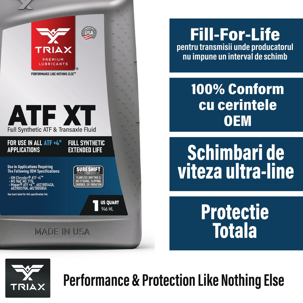 TRIAX ATF XT Full Synthetic ATF+4 - Ulei Pentru Transmisii ATF+4