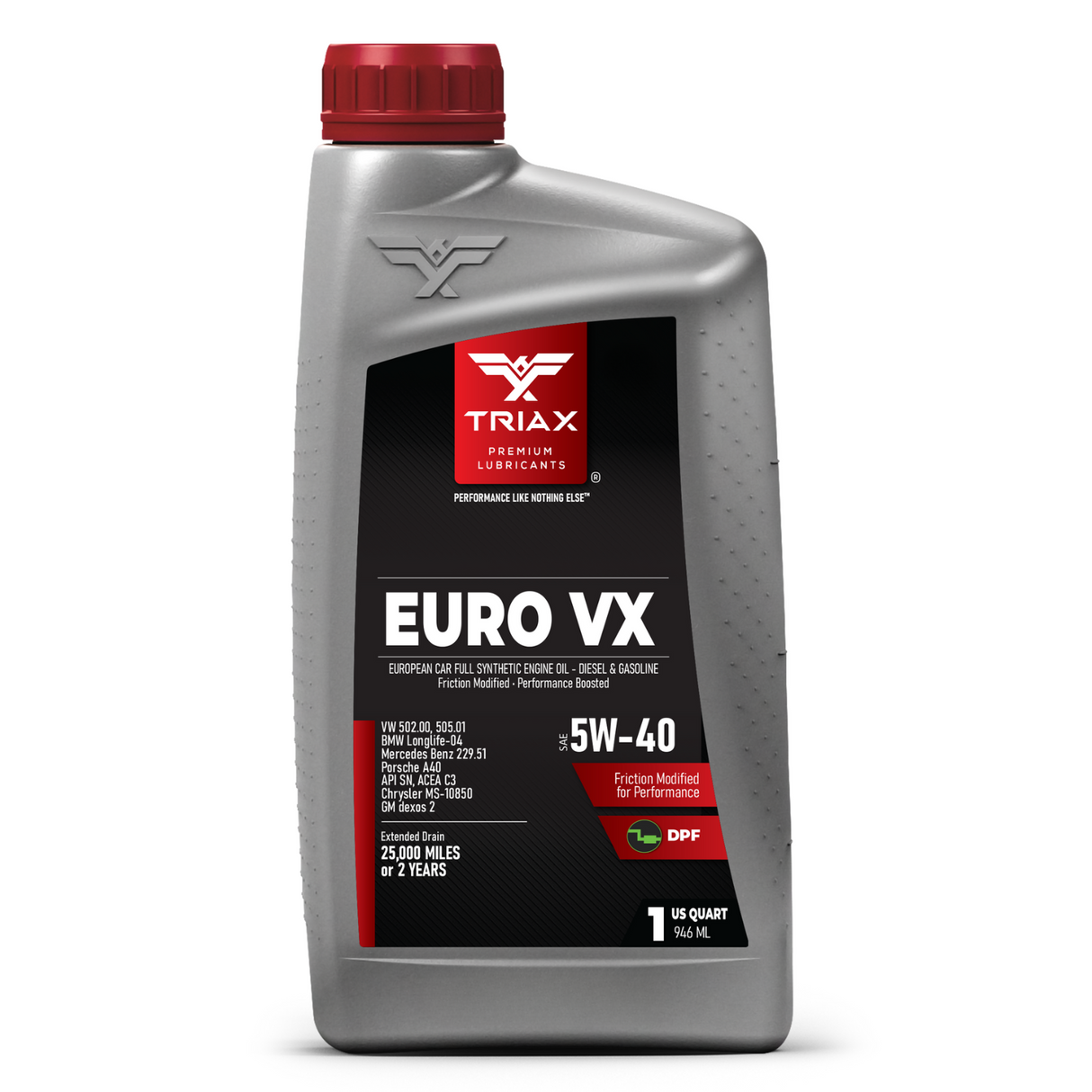TRIAX Euro VX 5W-40 Full Synthetic DPF | BMW LL-04 | MB 229.51