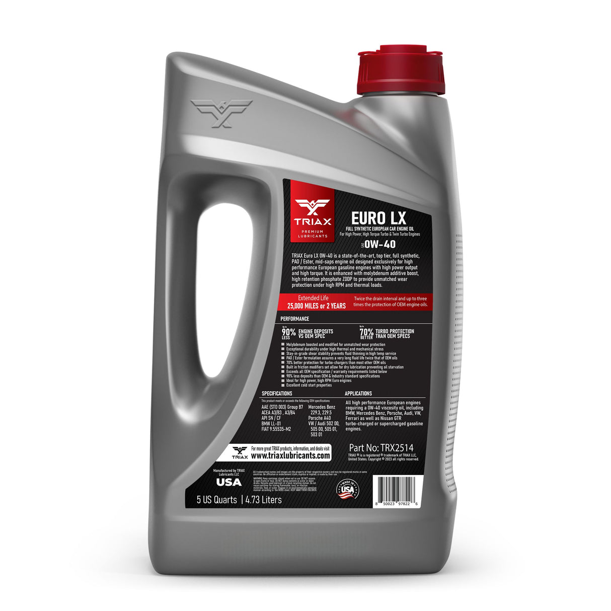 TRIAX Euro LX 0W-40 Full Synthetic/ Benzina | BMW LL-01 | MB 229.5