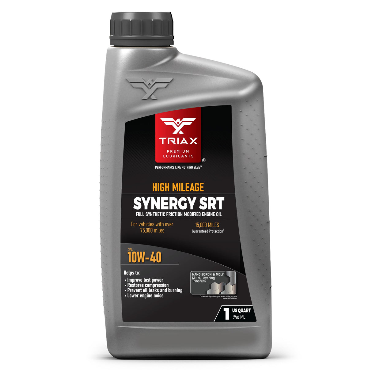 TRIAX Synergy SRT 10W-40 Full Synthetic High Mileage