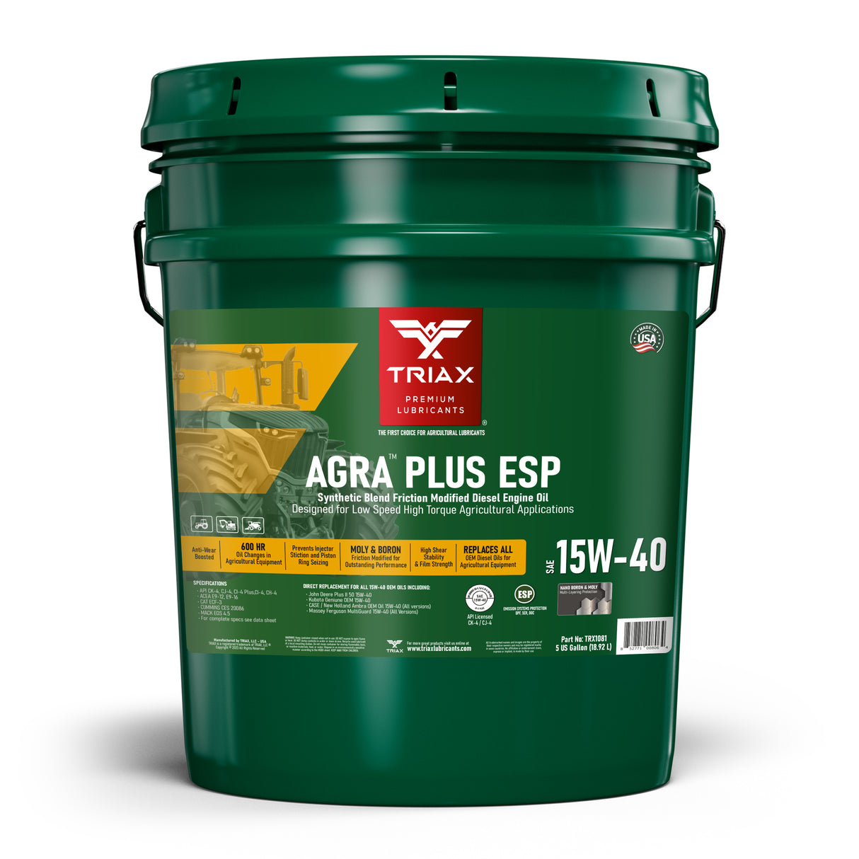 TRIAX AGRA PLUS ESP 15W-40 Semi-Sintetic CK-4