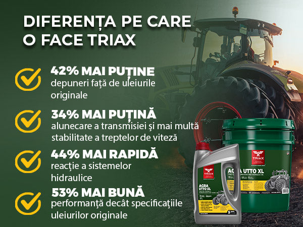 TRIAX Agra UTTO XL Ulei Hidraulic | Transmisie Semi Sintetic - Utilaje Agricole