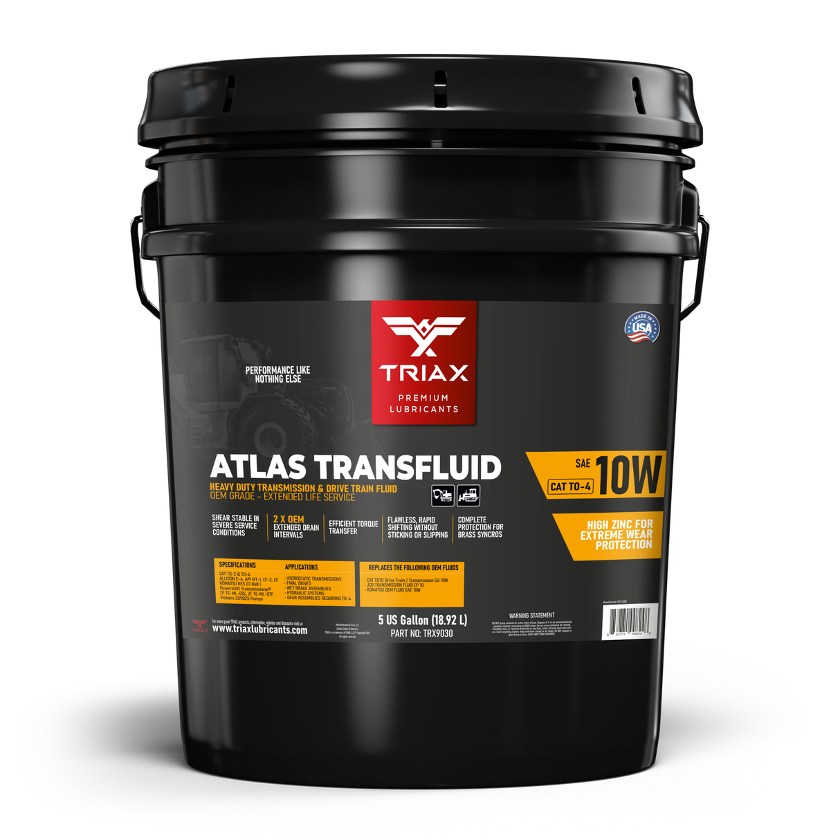 TRIAX Atlas HD Transfluid 10W TO-4 - Ulei transmisie utilaje SAE 10W - 19 L