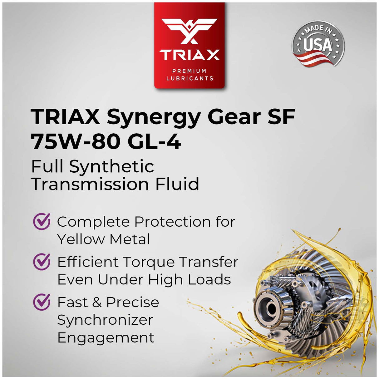 TRIAX Synergy Gear SF 75W-80 Full Sintetic - Ulei Cutie Manuala si Semi-Automate Camioane