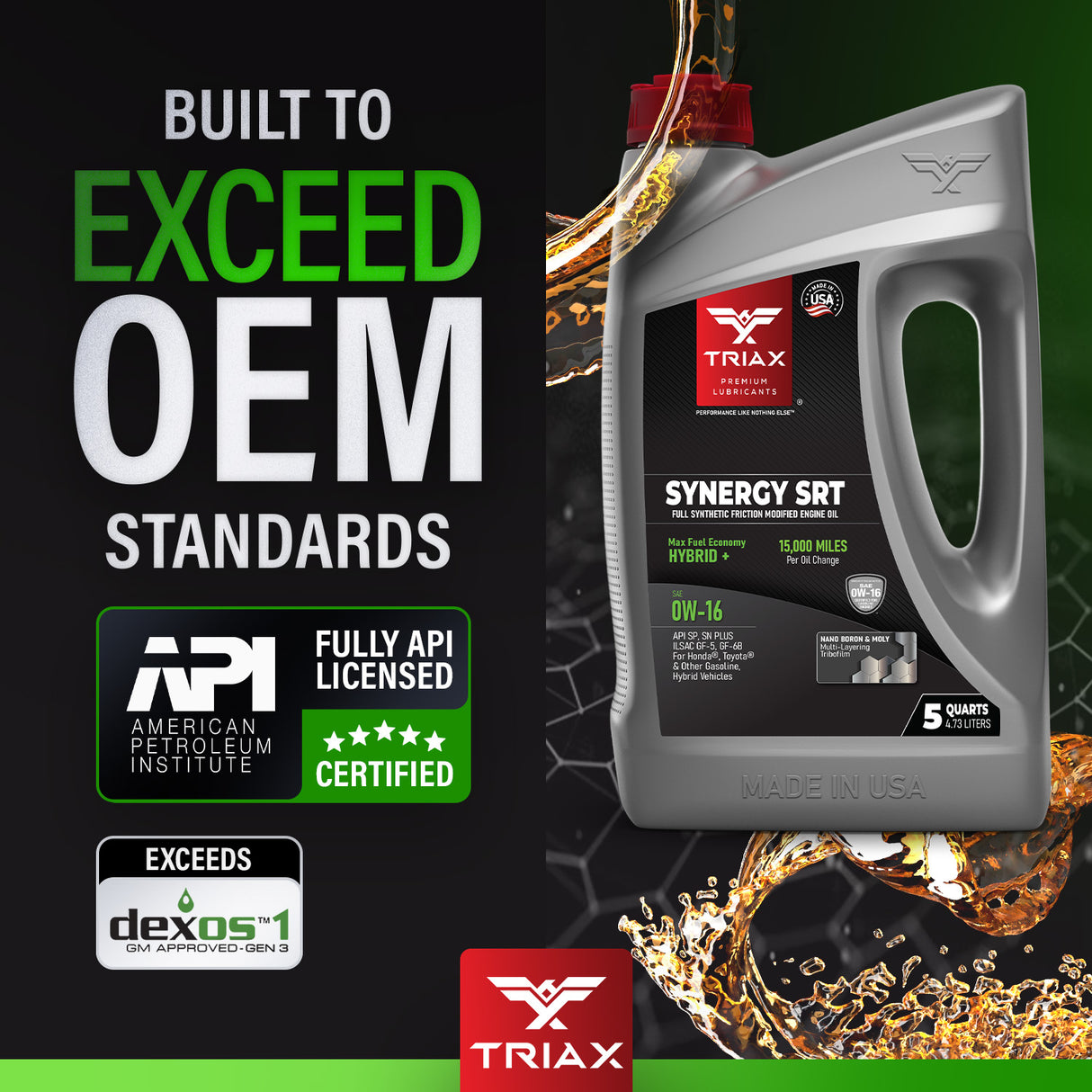 Triax Synergy SRT 0W-16 Full Synthetic