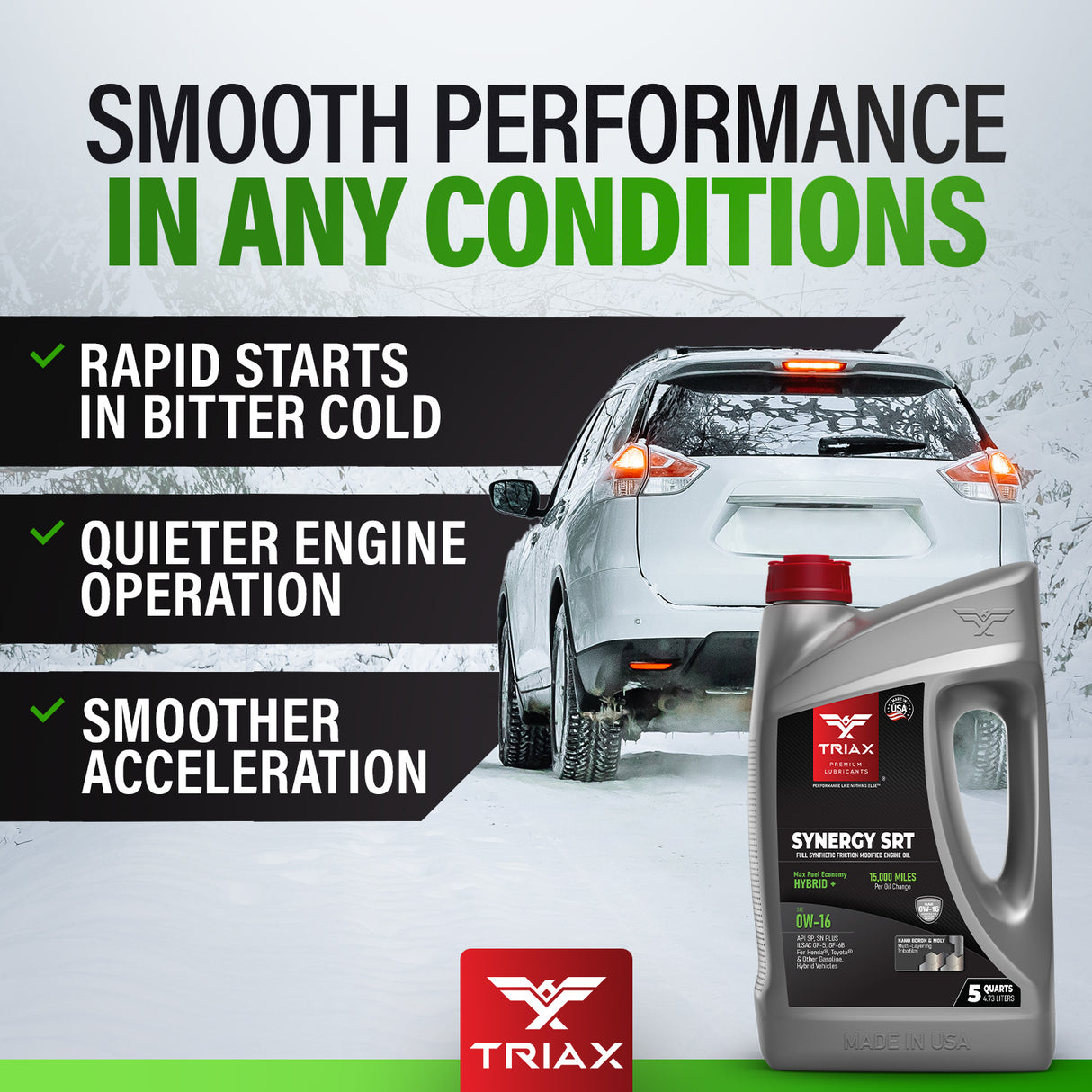 Triax Synergy SRT 0W-16 Full Synthetic