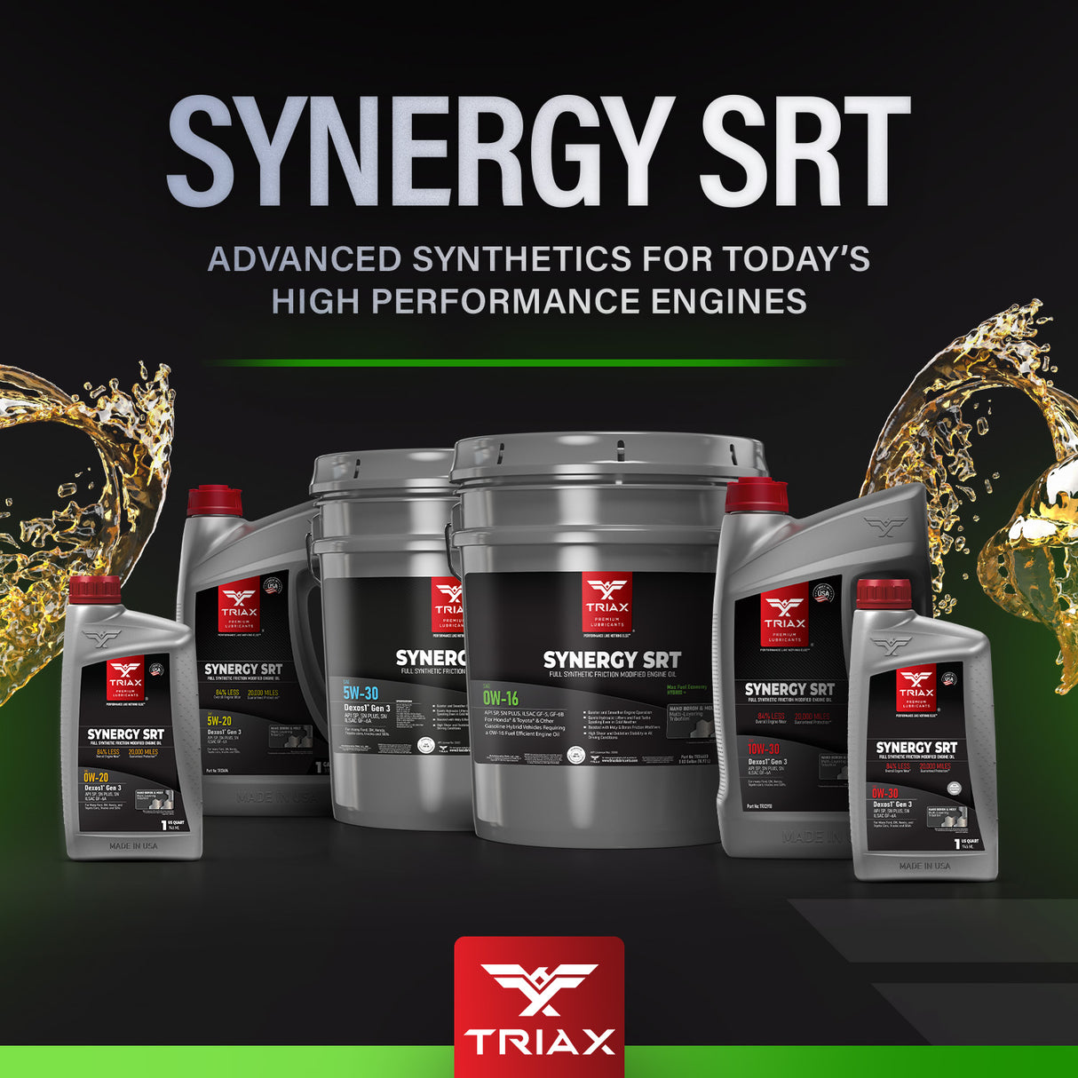 Triax Synergy SRT 0W-16 Full Synthetic