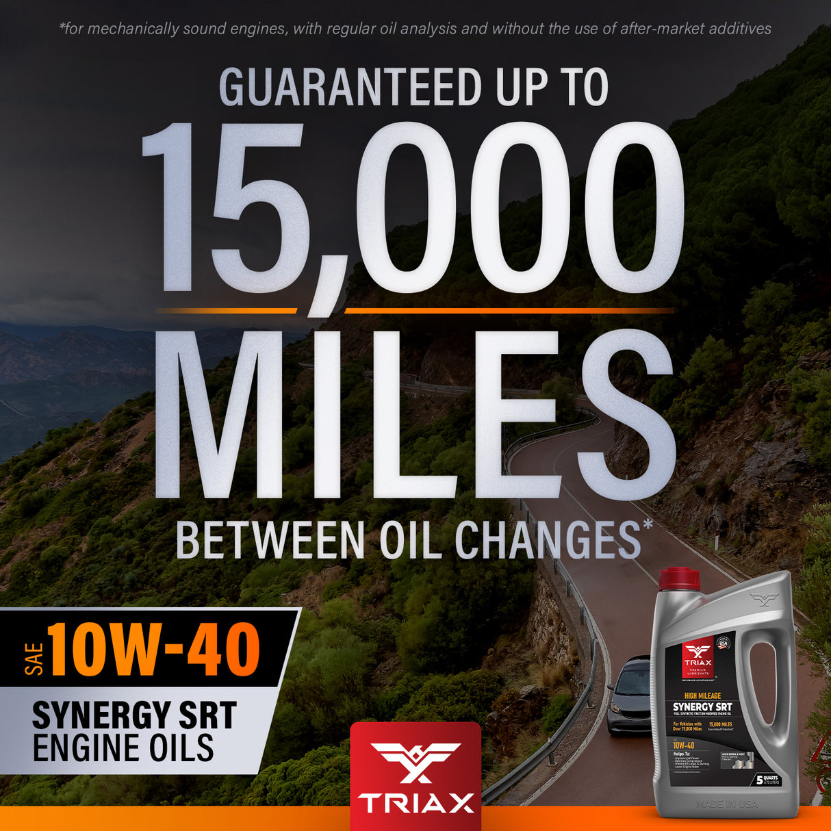TRIAX Synergy SRT 10W-40 Full Synthetic High Mileage