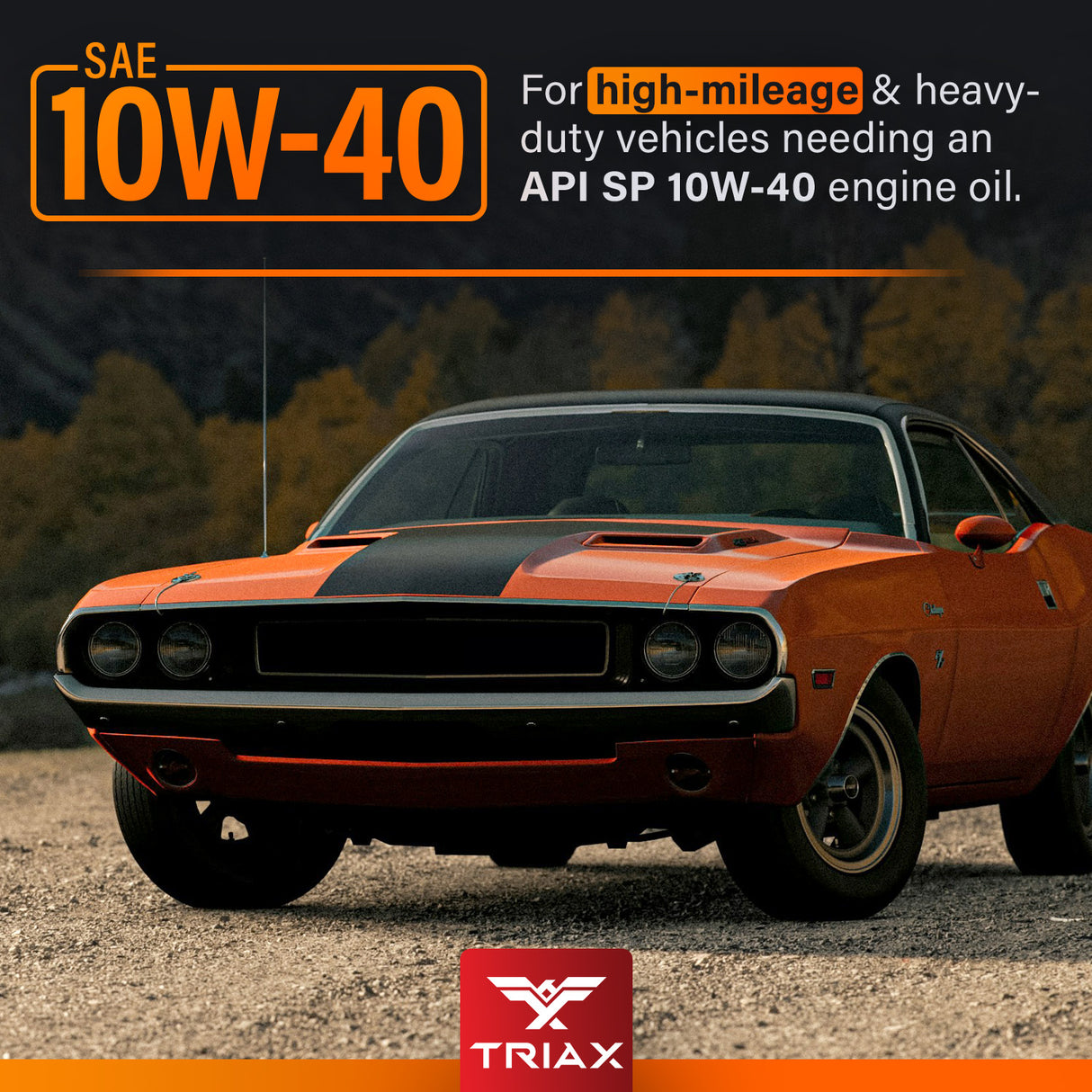 TRIAX Synergy SRT 10W-40 Full Synthetic High Mileage