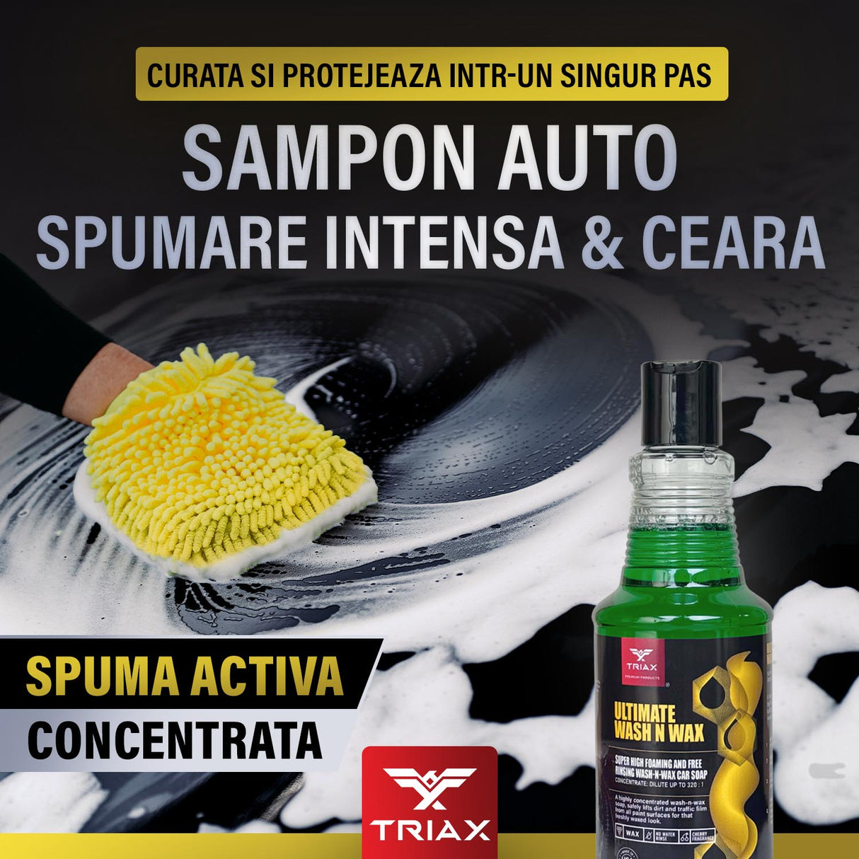 TRIAX Ultimate Wash n Wax - Spuma Auto Activa
