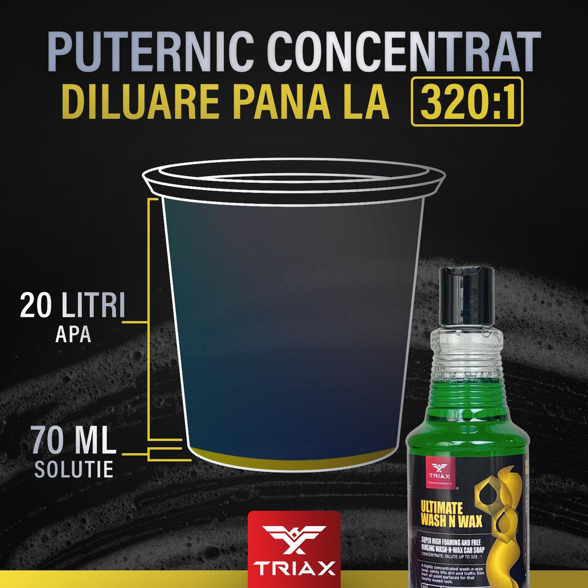TRIAX Ultimate Wash n Wax - Spuma Auto Activa