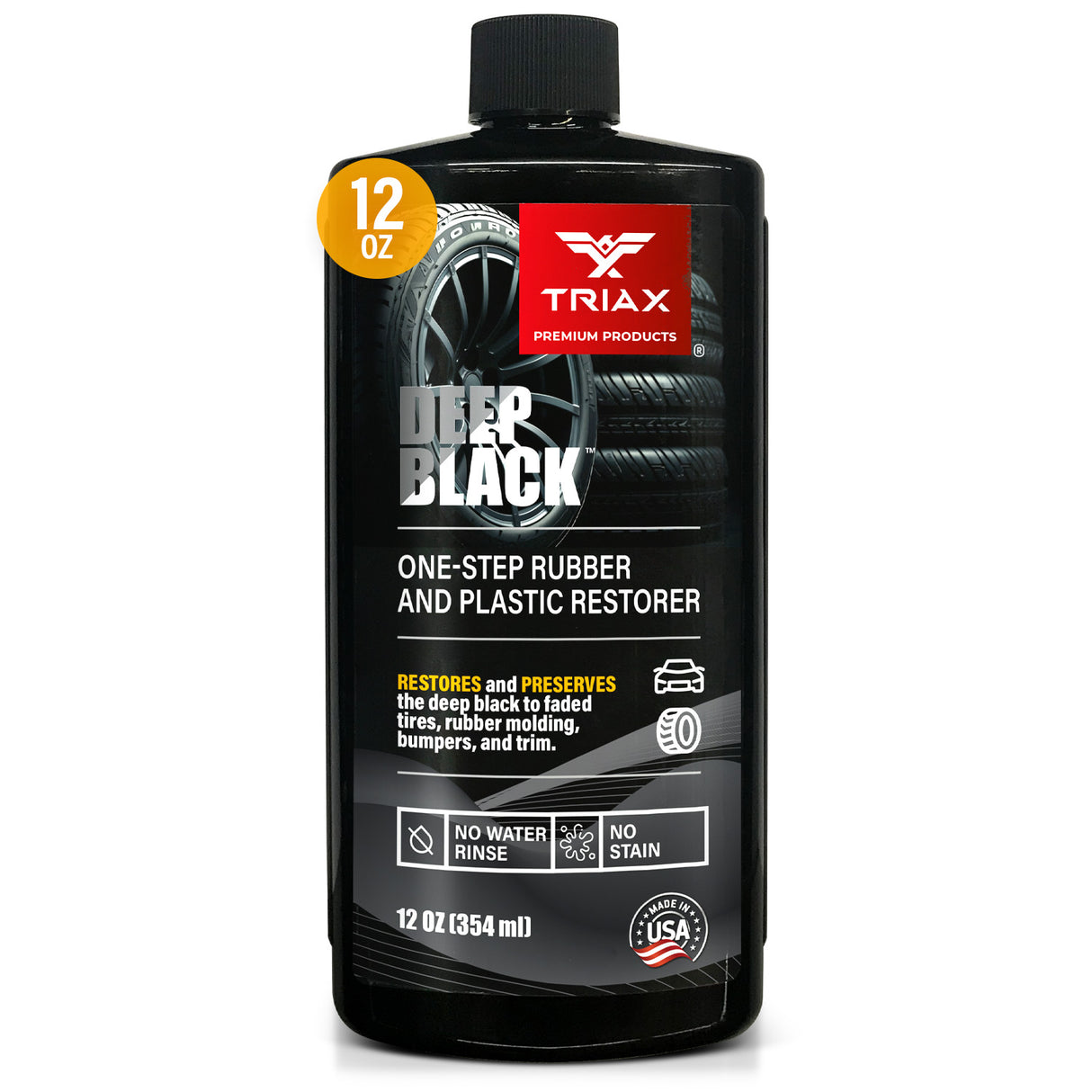 TRIAX Deep Black - Solutie Restaurare Cauciuc si Plastic