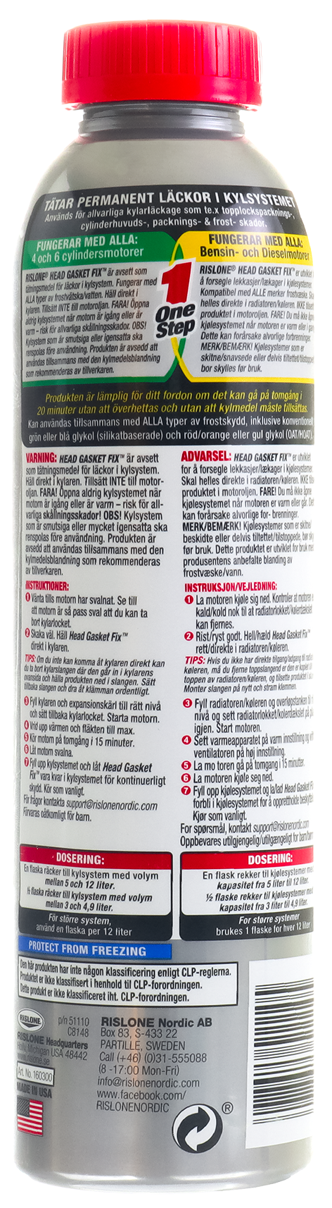 RISLONE - Reparatie Chiuloasa, Etansator Camasi, Bloc Motor