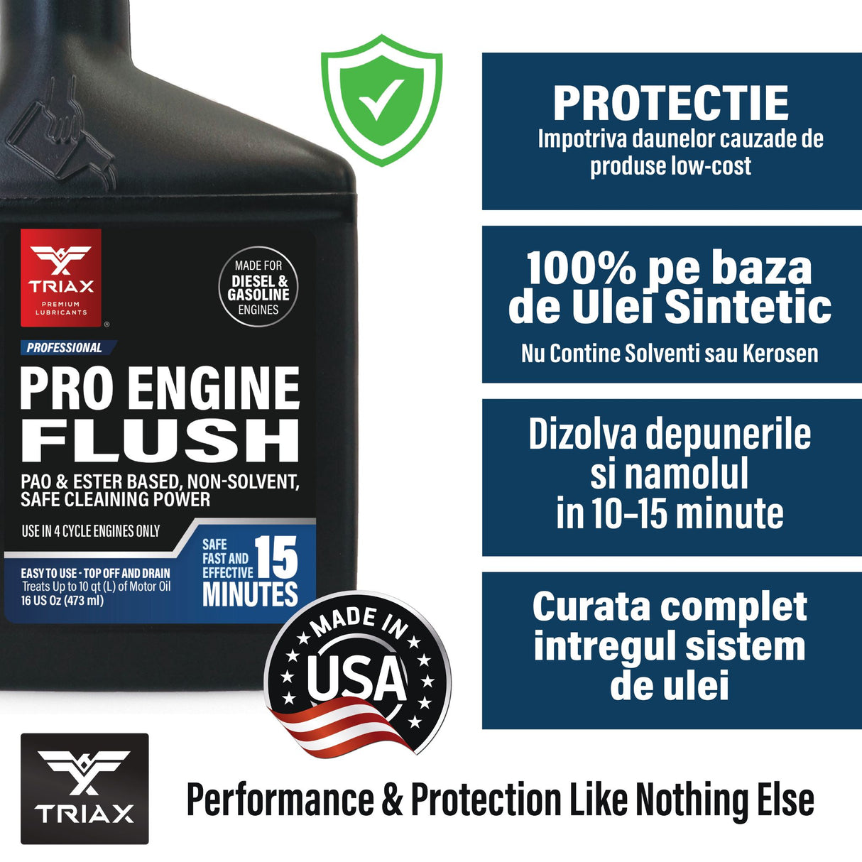 TRIAX Pro Engine Flush - Aditiv de curatare motor