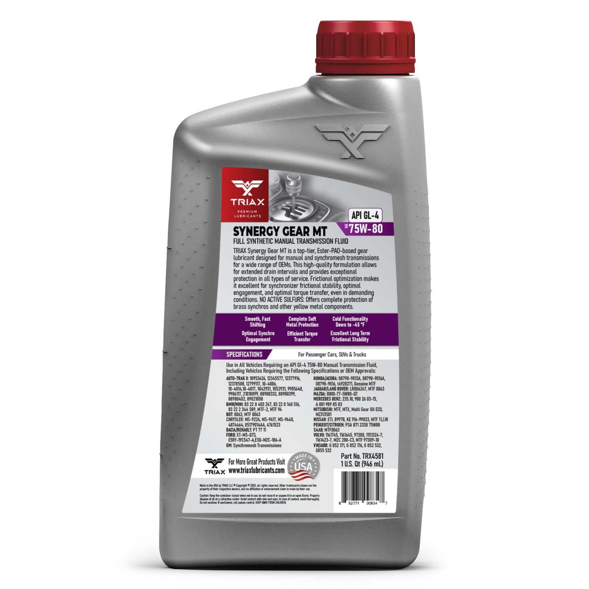 TRIAX SYNERGY GEAR MT 75W-80 GL-4