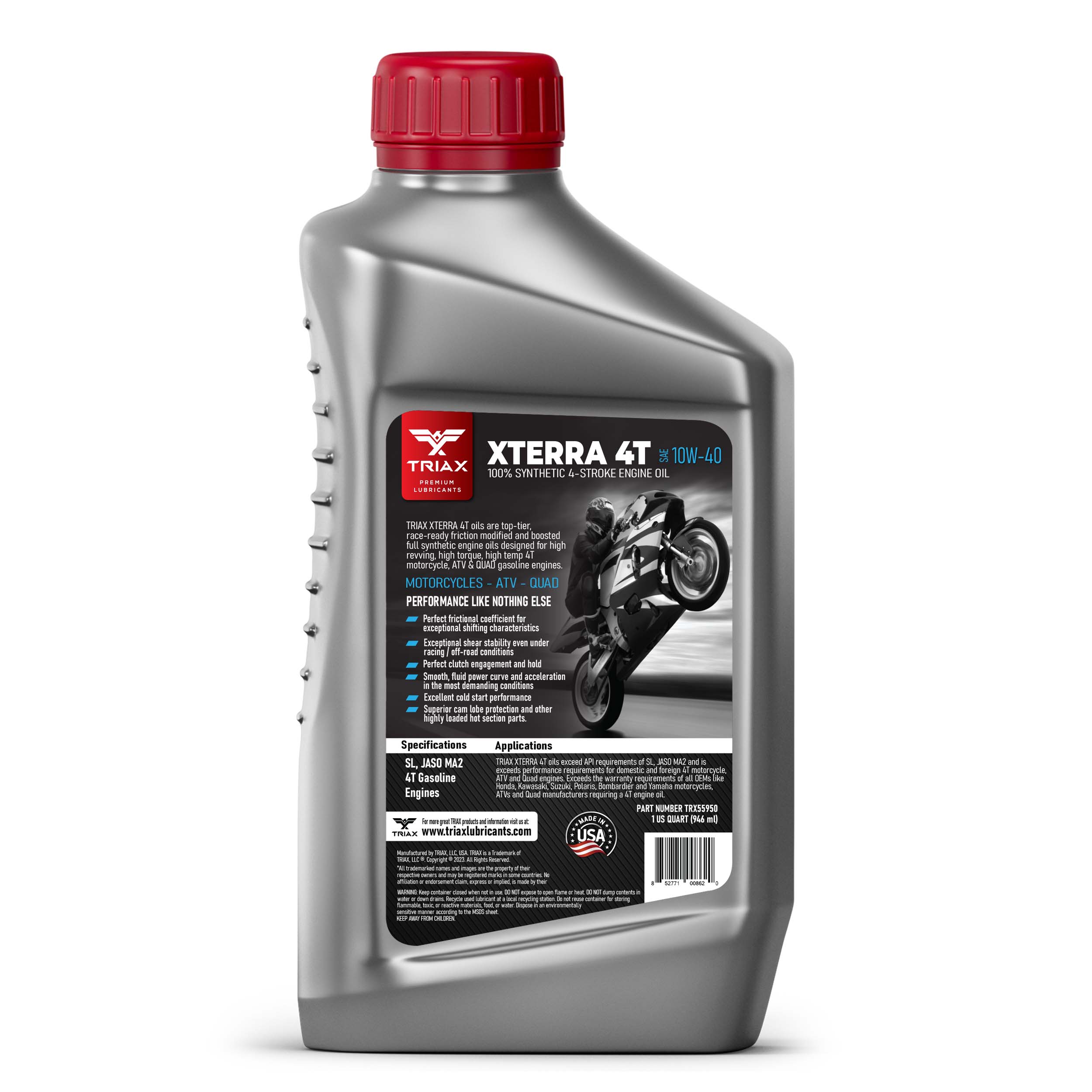 TRIAX XTERRA SYNTHETIC MOTORCYCLE 10W-40 – uleidemotor.com