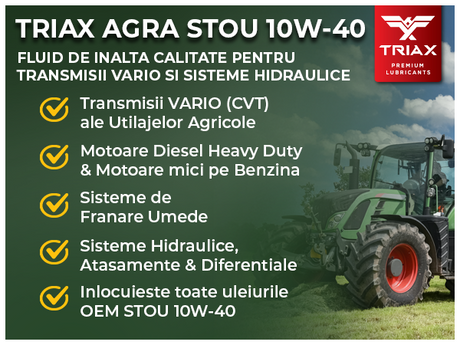 TRIAX AGRA STOU VARIO 10W-40 - CVT (Vario) Transmission & Hydraulic