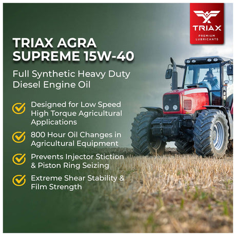 TRIAX Agra Supreme ESP 15W-40 Full Synthetic CK-4