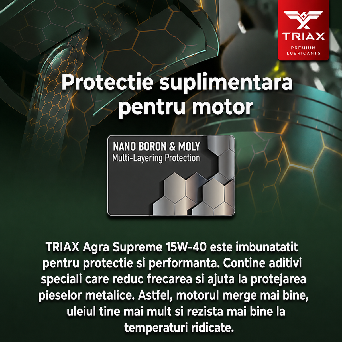 TRIAX Agra Supreme ESP 15W-40 Full Synthetic CK-4