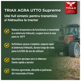 TRIAX Agra UTTO SUPREME Ulei Hidraulic | Transmisie | Frane Umede FULL SINTETIC