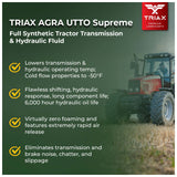 TRIAX Agra UTTO SUPREME Ulei Hidraulic | Transmisie | Frane Umede FULL SINTETIC