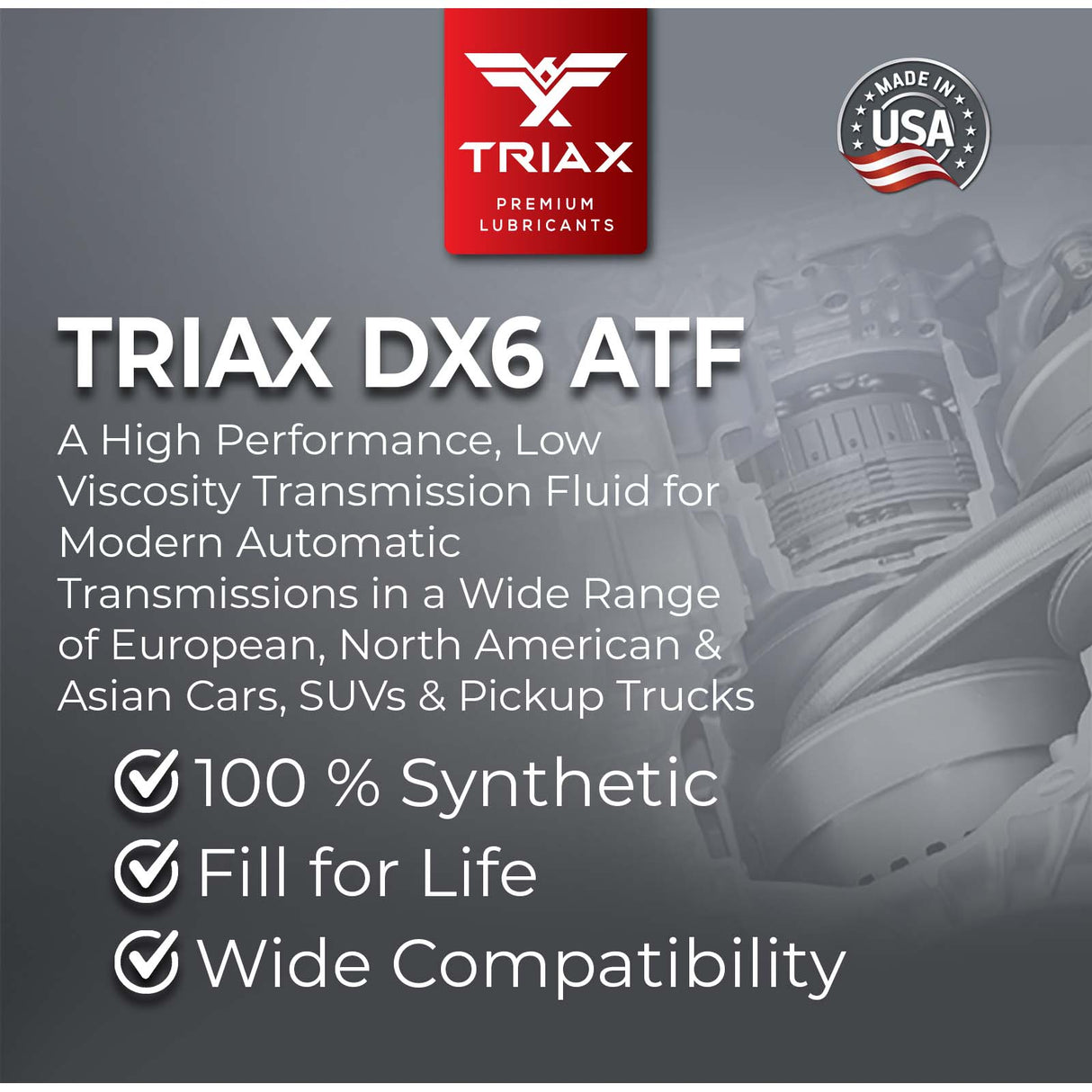 TRIAX DEX VI LV ATF - Full Synthetic