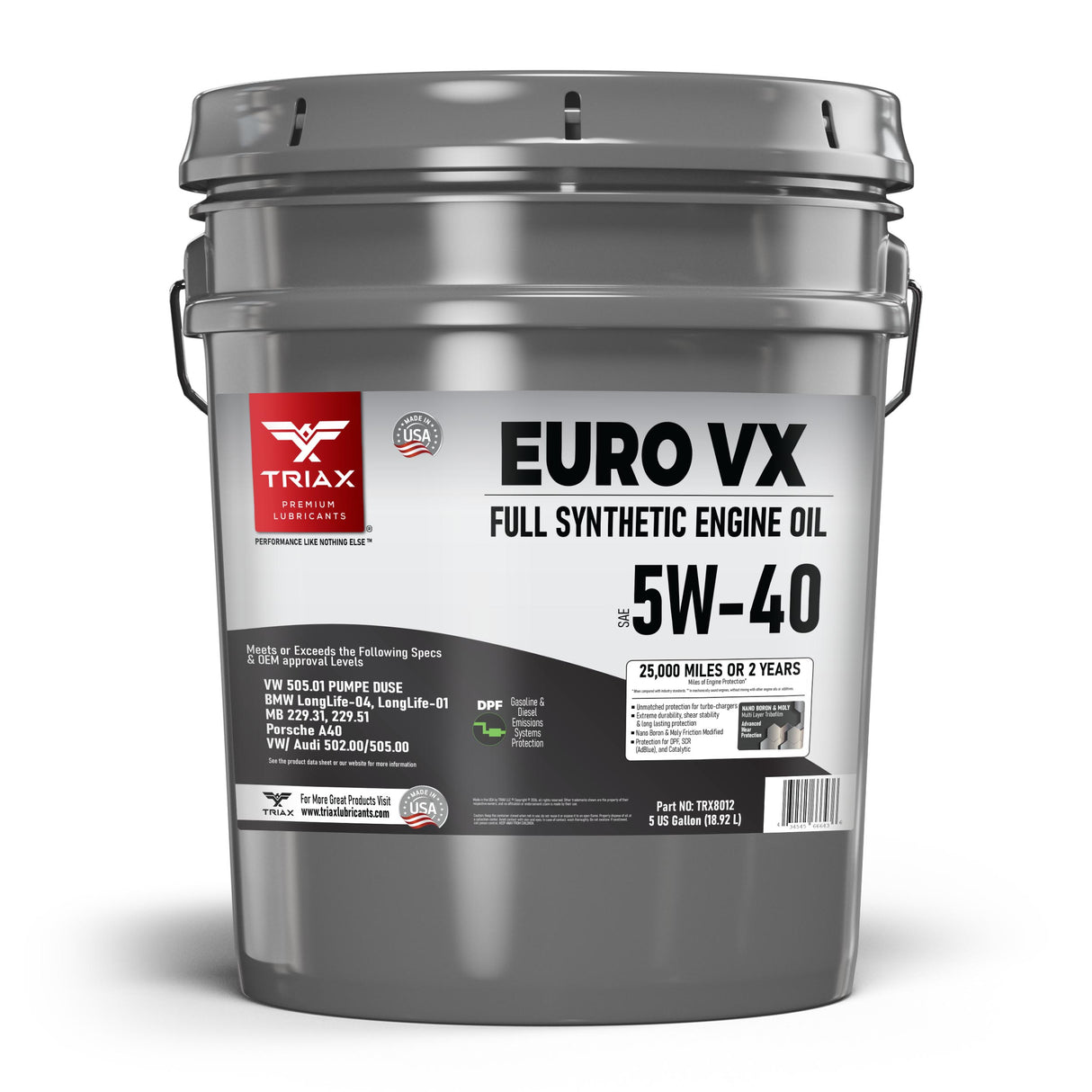 Ulei motor TRIAX Euro VX 5W-40 full sintetic