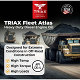 TRIAX Fleet Atlas 15W-40 - Utilaje JCB, CAT, Komatsu, Volvo