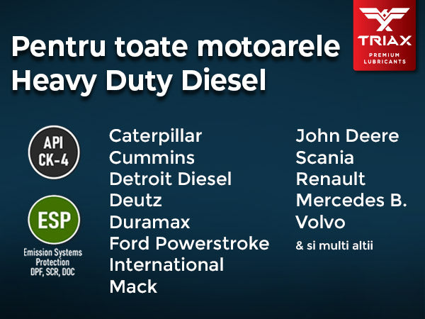 TRIAX Fleet Supreme 5W-40 Full Synthetic - Heavy Duty Diesel | API CK-4 | VOLVO VDS-4.5 | MB 229.51