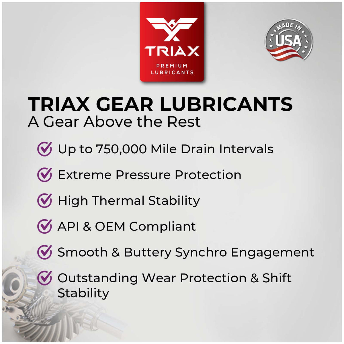 TRIAX HD Gear Premium 80W-90 GL-5 Limited Slip