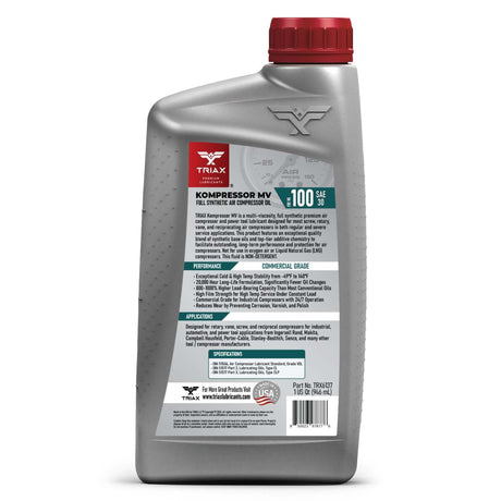 TRIAX Kompressor MV ISO 100 Full Sintetic Ulei compresor aer