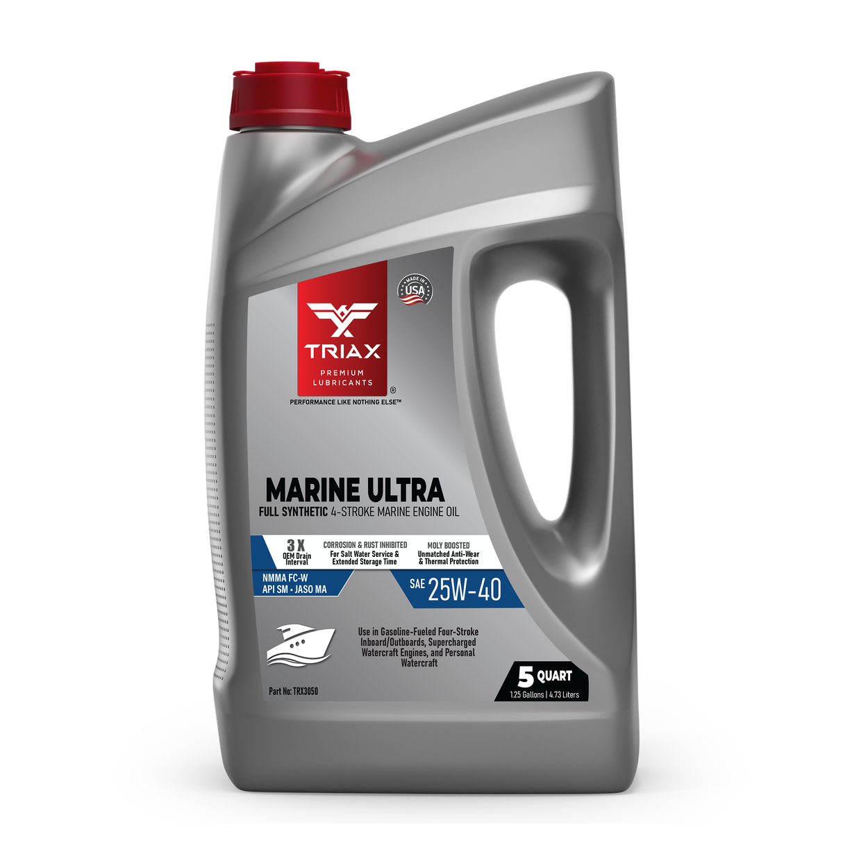 TRIAX Marine Ultra 25W-40, FULL SINTETIC - Ulei pentru ambarcatiuni marine in 4 timpi 4.73 L