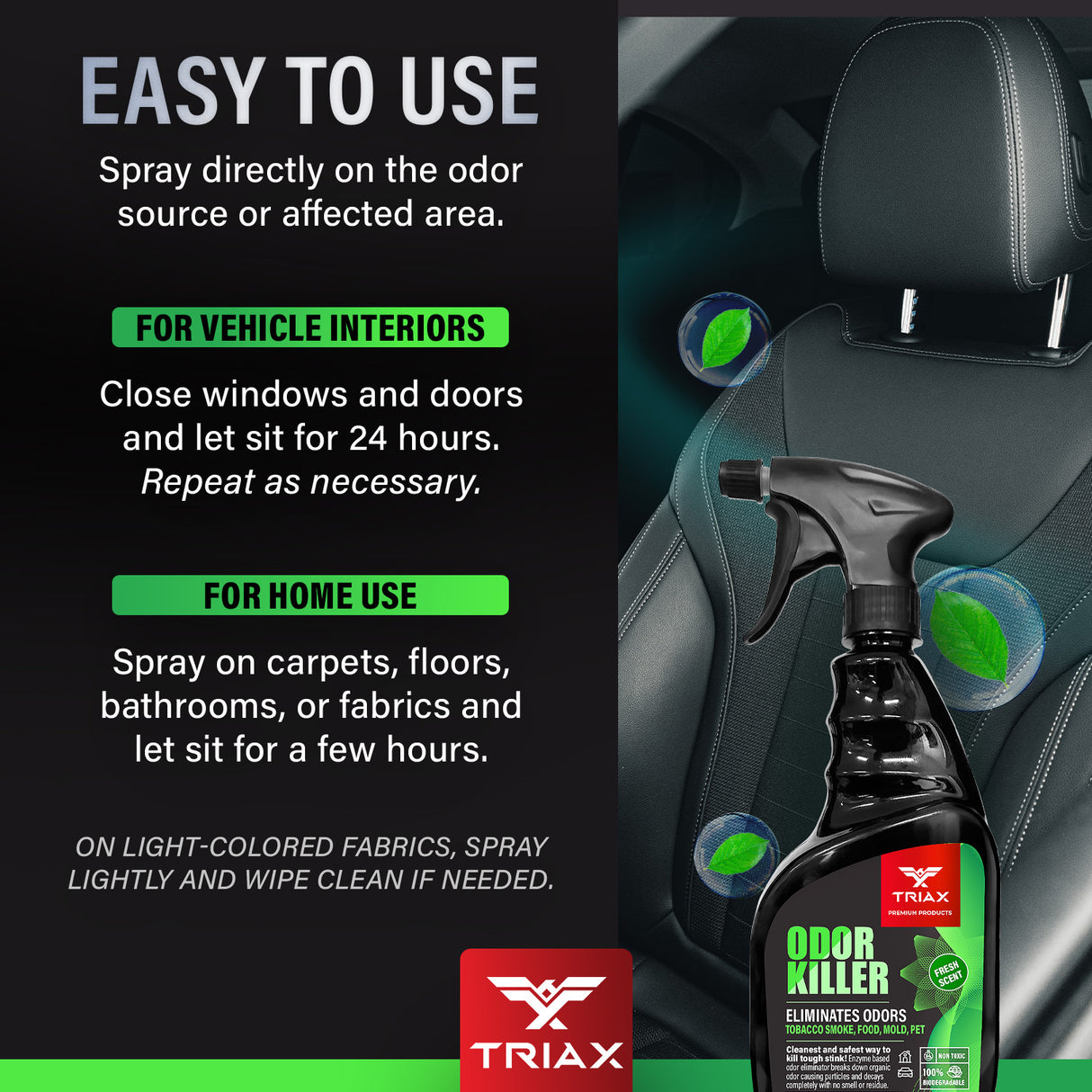 TRIAX Odor Killer - Solutie pentru Eliminarea Mirosurilor