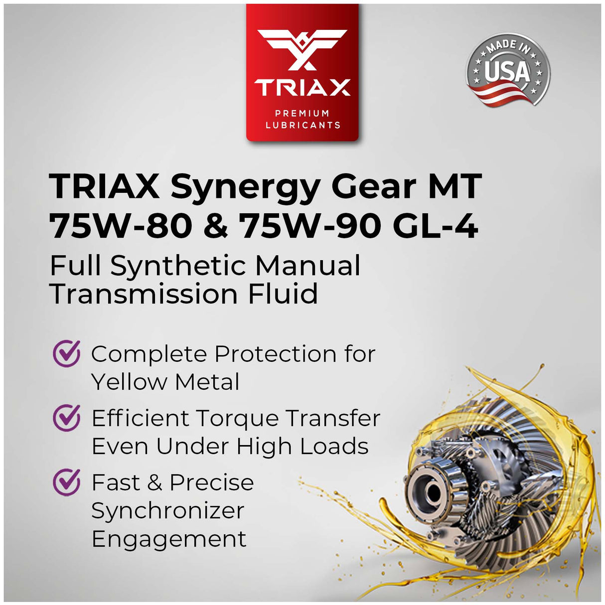TRIAX  SYNERGY GEAR  MT 75W-80 GL-4