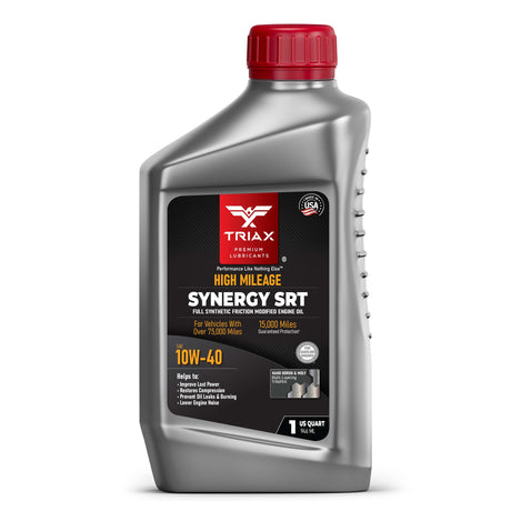 TRIAX Synergy SRT 10W-40 Full Synthetic High Mileage