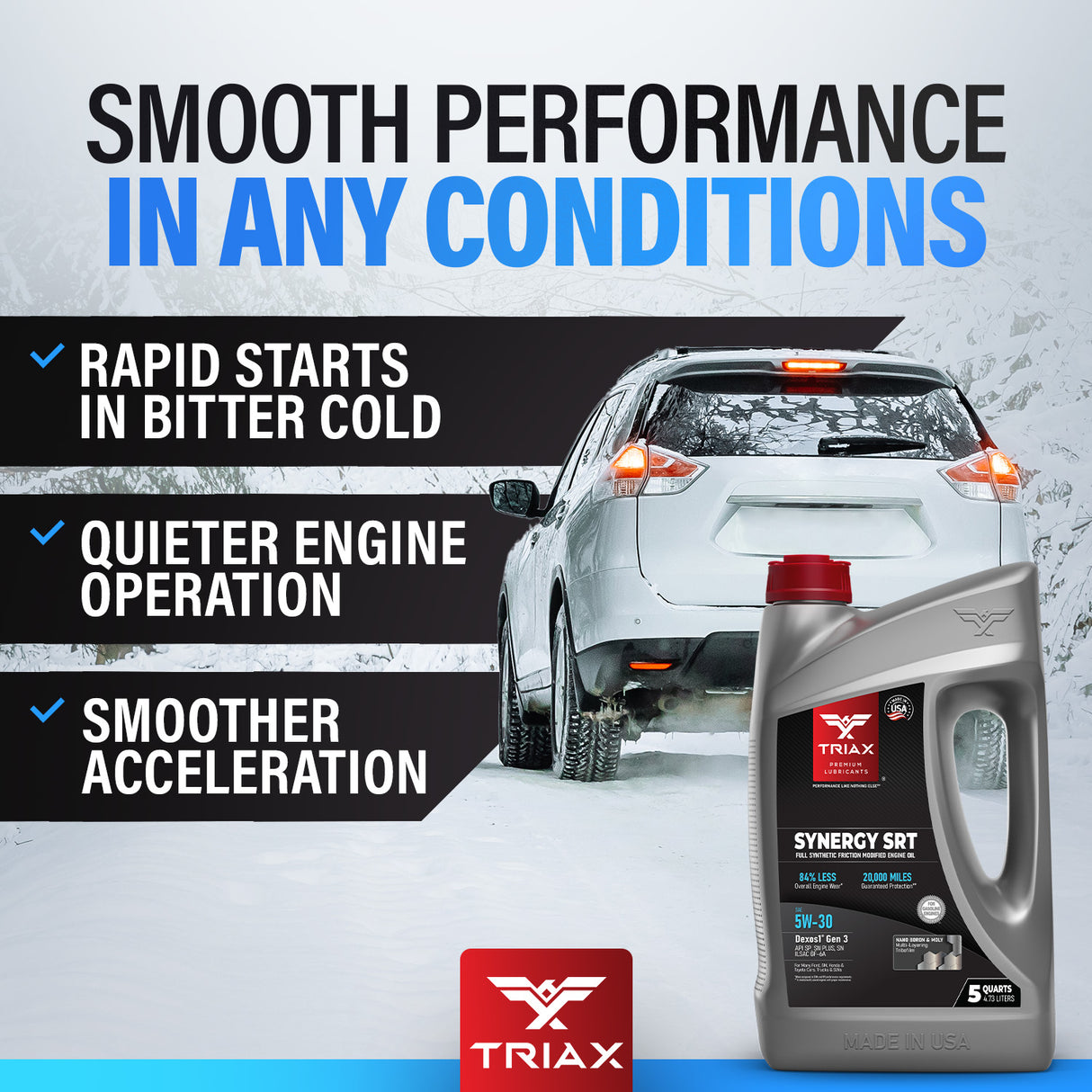 TRIAX Synergy SRT 5W-30 Full Synthetic DEXOS