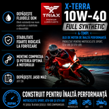 Ulei Motociclete TRIAX Xterra 4T 10W-40 Full Sintetic | JASO MA2, API SL