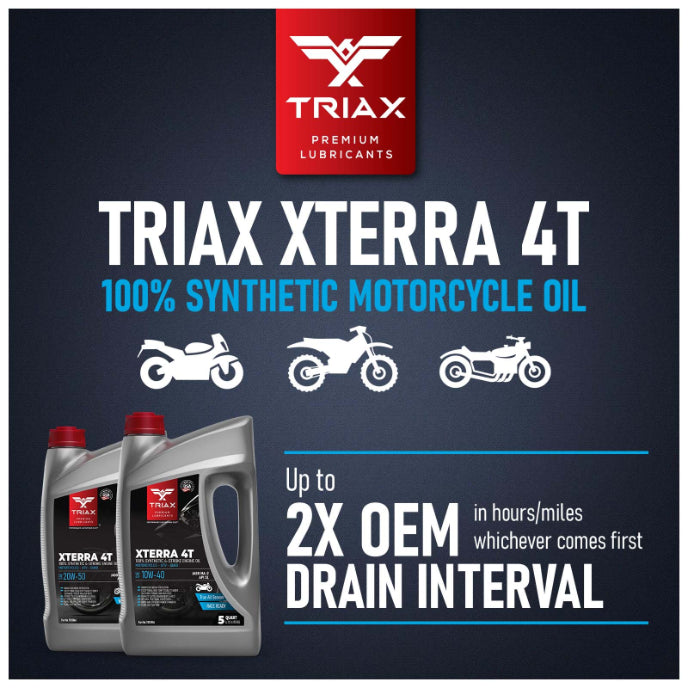 TRIAX XTERRA SYNTHETIC MOTORCYCLE 10W-40 JASO MA-2