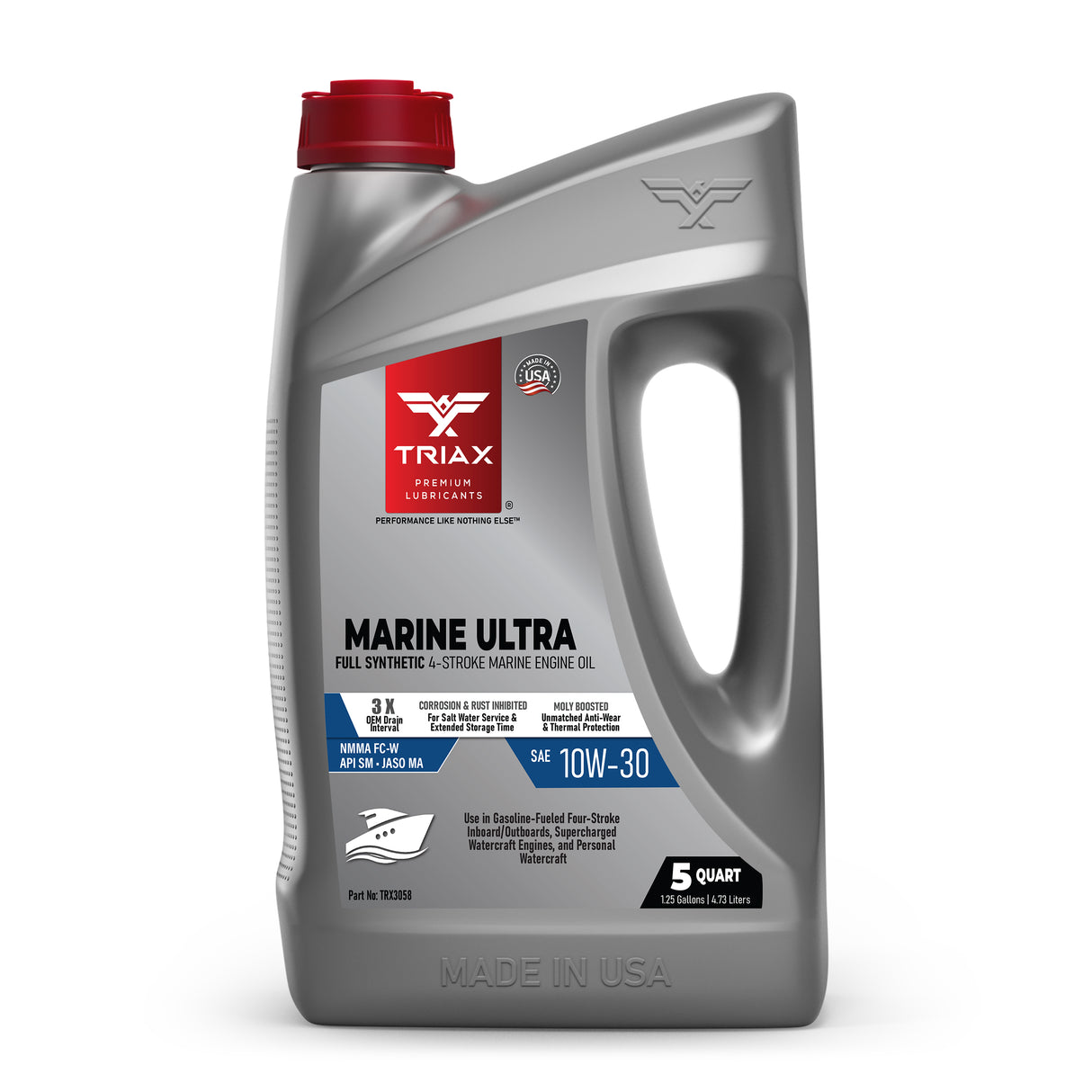 TRIAX MARINE ULTRA 10W-30 - Ulei Full Sintetic barci si ambarcatiuni marine in 4 Timpi 4.73 L