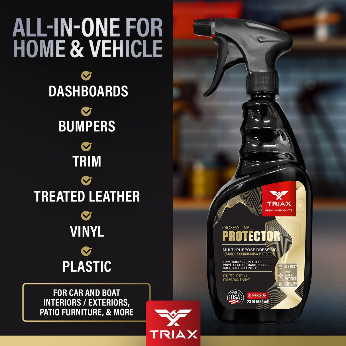 TRIAX Protector Pro - Solutie pentru Protectie si Luciu Suprafete