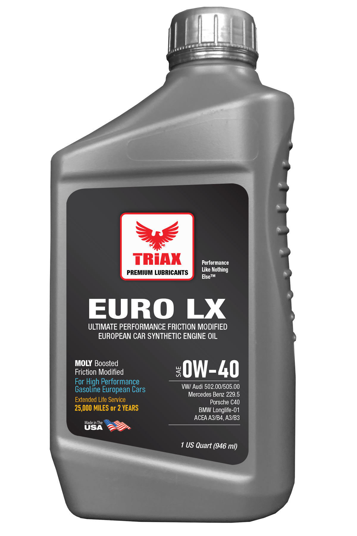 TRIAX Euro LX 0W-40 Full Synthetic/ Benzina | BMW LL-01 | MB 229.5