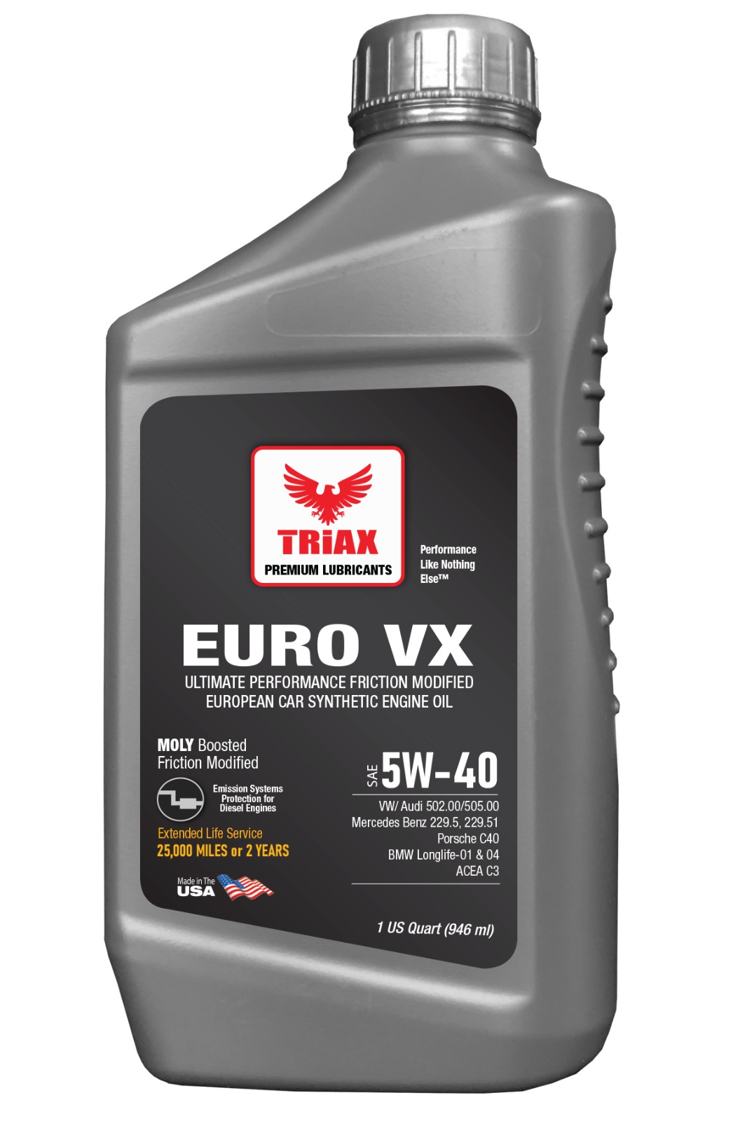 TRIAX Euro VX 5W-40 Full Synthetic DPF | BMW LL-04 | MB 229.51