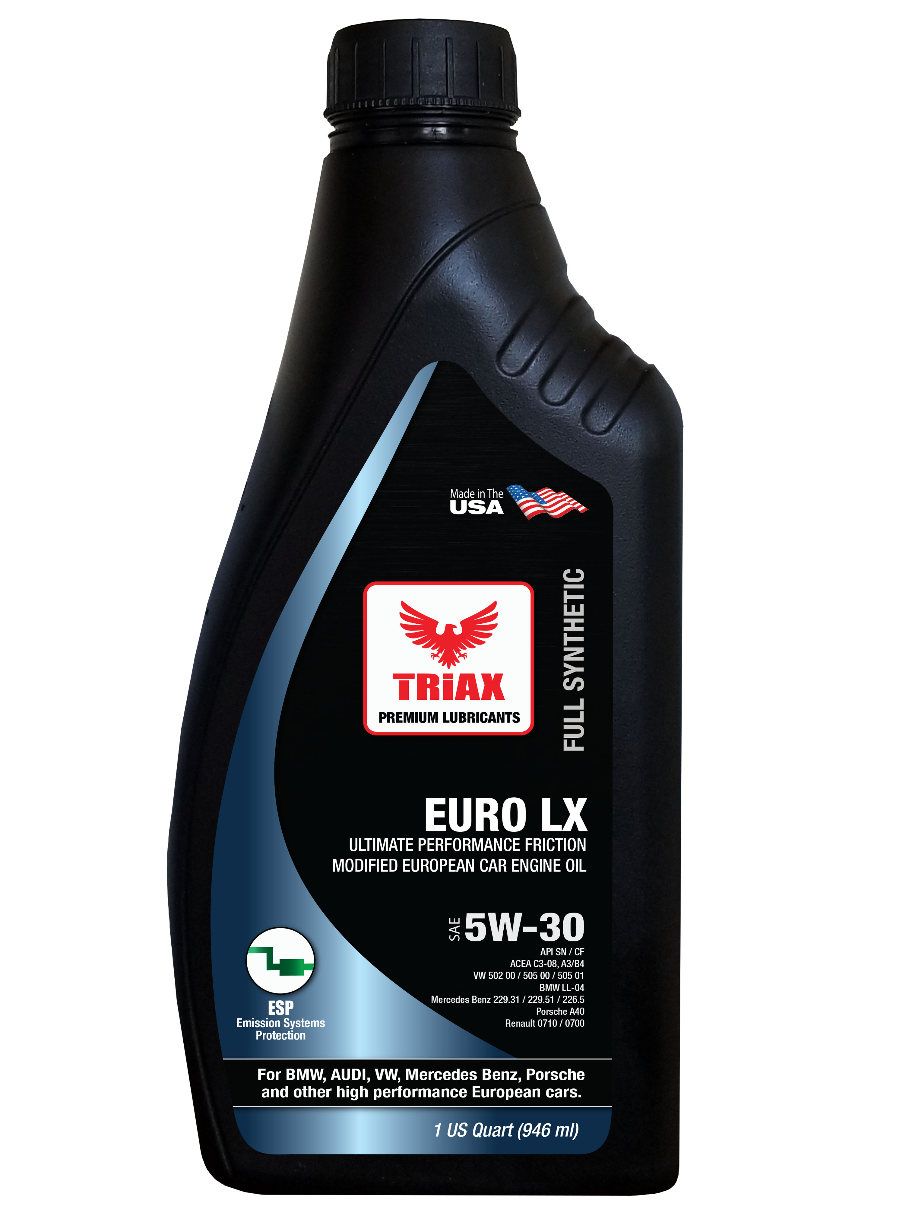 TRIAX Euro LX 5W-30 Full Synthetic