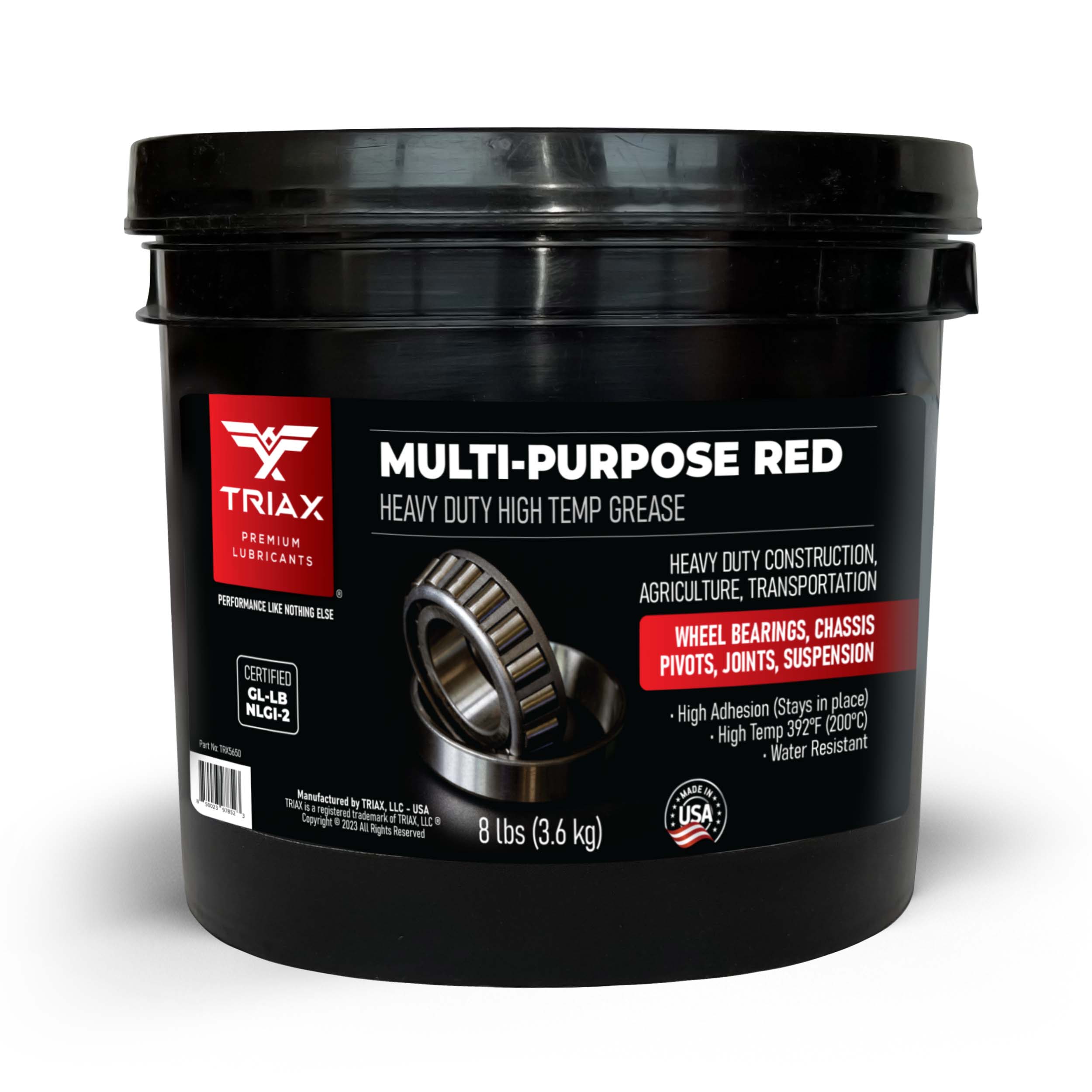 TRIAX Multi-Purpose RED Grease Vaselina Heavy Duty pentru temperaturi (200° C)