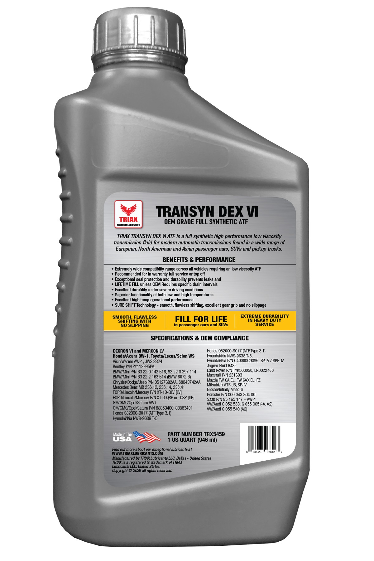 TRIAX GLOBAL Full Synthetic ATF